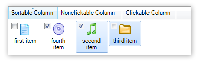 Checkboxes In LargeIcons View